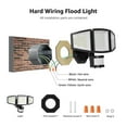 thumbnail image 3 of Lepro Motion Sensor Outdoor Light  , LED Security Flood Lights with 3 Adjustable Heads, 270° Wide Lighting Angle, 27W 3200LM Super Bright, IP65 Waterproof for Yard Porch Garage, Black, 3 of 8