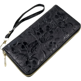XOXO Vegan Leather Quilted Zip Wallet - women's Clutch - Walmart.com