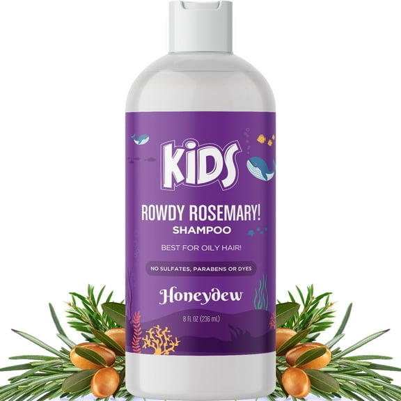 Deep Cleansing Shampoo for Kids - Paraben & Sulfate Free Kids Shampoo for Oily Hair and Scalp with Tea Tree and Rosemary Essential Oils - Gentle Nourishing Shampoo for Build Up Flakes and Dry Scalp