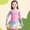 Pink, variant on RTKFRFLM Girls 2-Piece Skirted Swimsuit Long Sleeve Tie Dye Letter Print Top & Skirt for Kids Summer Beach Bathing Suit