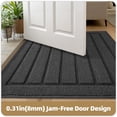 thumbnail image 4 of OEAKAY Doormat for Inside 17"x29", Non Slip Indoor Doormat for Entryway, Low Profile Entryway Rugs, Easy Clean Dirt Trapper Welcome Mat for Inside, Dark Gray, 4 of 9