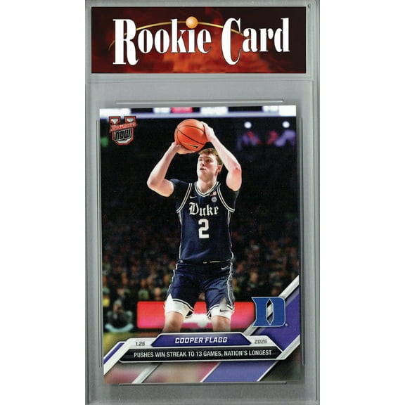 Certified Mint  Cooper Flagg 2024 Bowman University Now #51 Win Streak Rookie Card