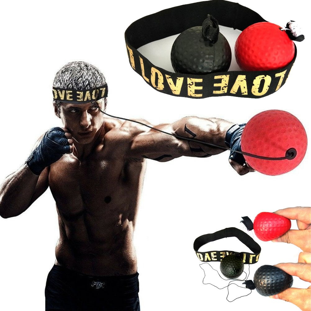 Boxing Punch Exercise Fight Ball With Head Band Fr Reflex Speed Training Boxing 
