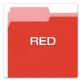 thumbnail image 4 of Colored File Folders, 1/3-cut Tabs: Assorted, Letter Size, Red/light Red, 100/box, 4 of 7