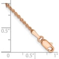 thumbnail image 3 of Solid 14K Rose Gold 1.9mm Ropa with Lobster Lock Anklet - 10", 3 of 5