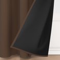 thumbnail image 3 of Tchckioa Set of 2 52x63 Inch Blackout Curtains,Privacy Protection Window Drapes for Living Room,Grommet Top,Brown, 3 of 6