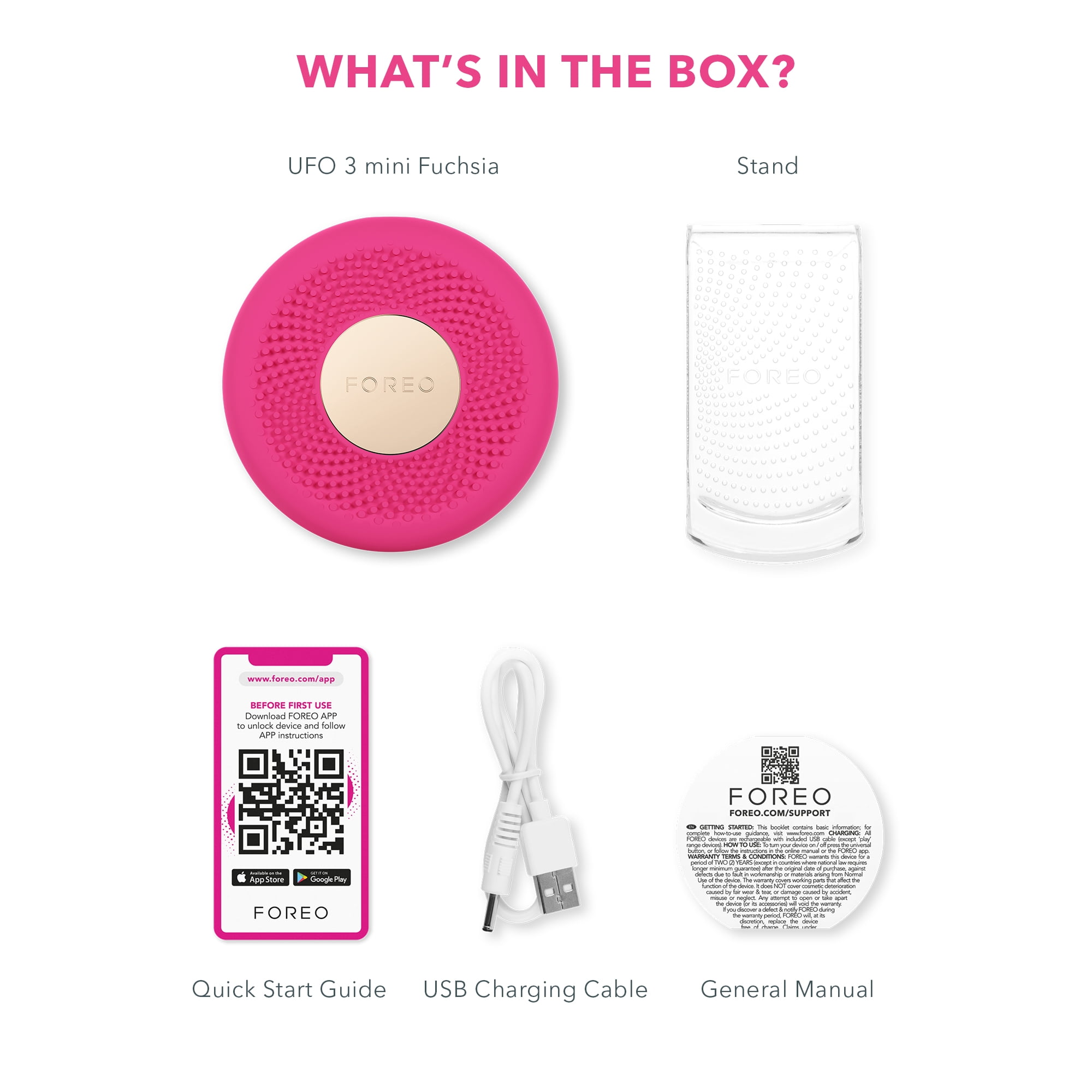 FOREO UFO 3 Mini Silicone Facial Treatment Device with LED Light