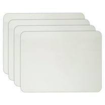 Charles Leonard Dry Erase Board, One-Sided Plain, White, 9" x 12", Pack of 4