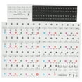 thumbnail image 1 of Piano Key Sticker, Transparent PVC Sheet Music Stickers Fashionable  For Decoration For Music Teaching Colorful,Black, 1 of 8