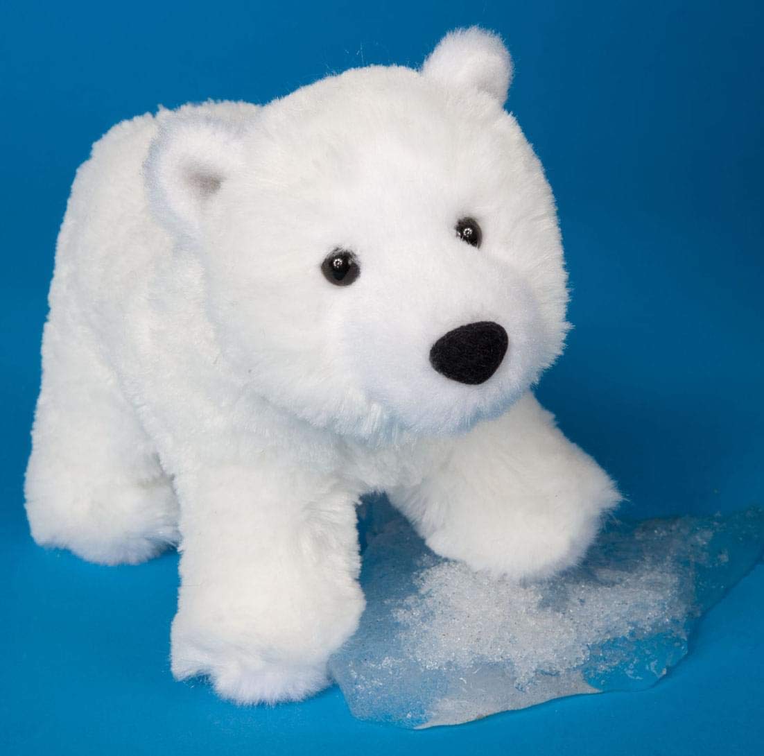 Whitey Polar Bear 7", Adorable stuffed animal polar bear By Douglas Cuddle Toys