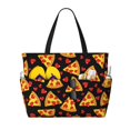 thumbnail image 1 of Disketp Cartoon Pizza Bolsa de Playa de Gran Capacidad, Bolso Impermeable y a Prueba de Arena para Mujer, Ideal para Playa, Piscina y Natación, 1 of 7