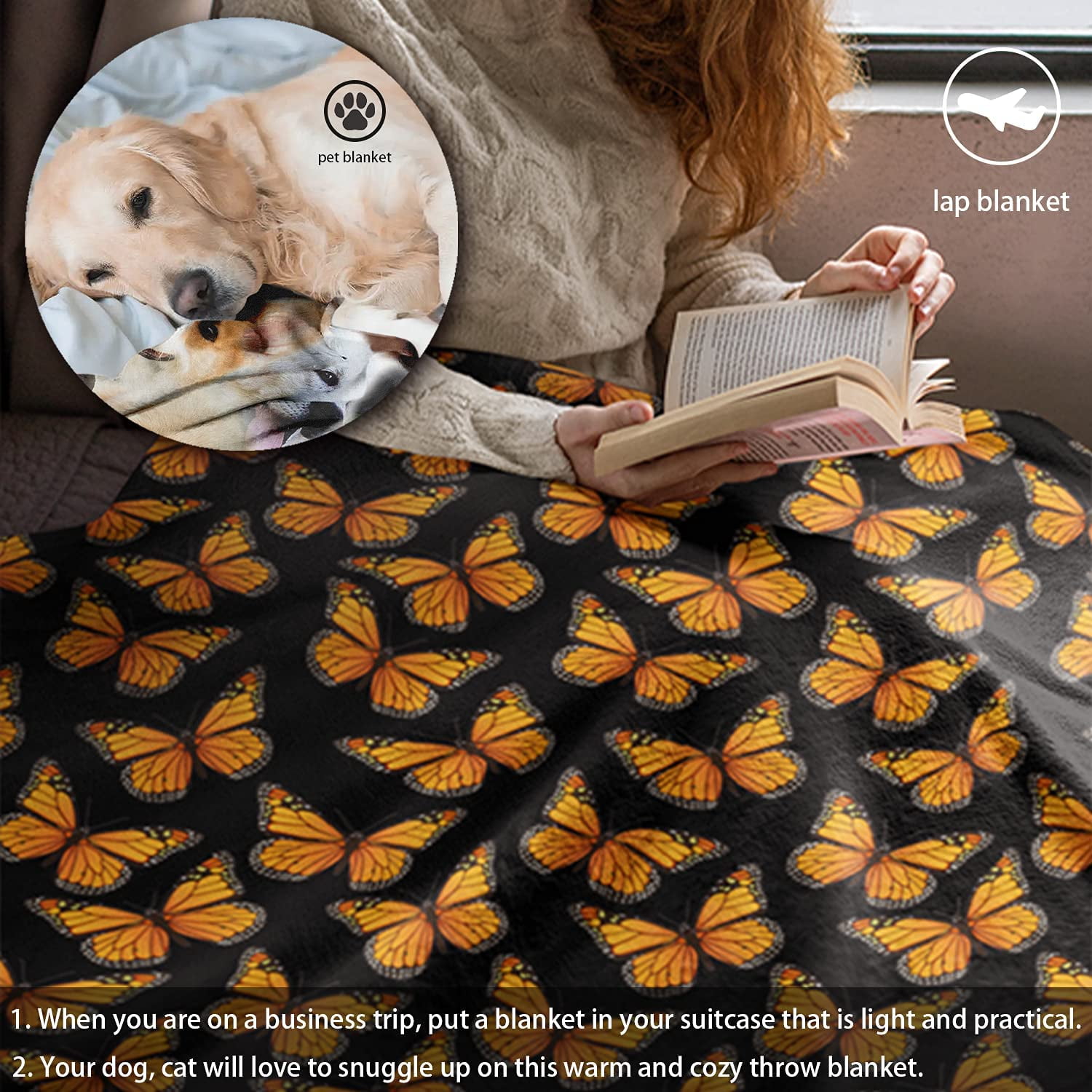 Butterfly plush blanket sale