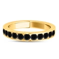 thumbnail image 2 of Aonejewelry 1 Carat Ctw Engagement Black Diamond Wedding Band In 14K Solid Yellow Gold, 2 of 3
