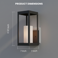 thumbnail image 4 of Progress Lighting P560041-031 Patewood One-Light Large Wall Lantern, Black, 4 of 7