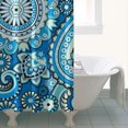 thumbnail image 5 of Artistic Bohemian Paisley Curtain 36x72 Inches, Quick-Dry Polyester with Hooks, Elegant Vintage Floral Pattern for Bathroom Decor, 5 of 5