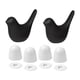 thumbnail image 1 of 2 fundas de cerámica para asiento de inodoro con forma de pájaro. Decoración creativa para el baño. Fáciles de instalar. Negro, 1 of 9