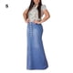 thumbnail image 4 of Sonducket vaquera larga para mujer - Ajuste cómodo Botón favorecedor Denim larga de mezclilla Faldas para mujer Maxi índigo S 1 Type2 NO2, 4 of 6