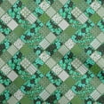 thumbnail image 1 of oneOone Silk Tabby Dark Green Fabric Floral Sewing Fabric By The Yard Printed Diy Clothing Sewing Supplies 42 Inch Wide, 1 of 6