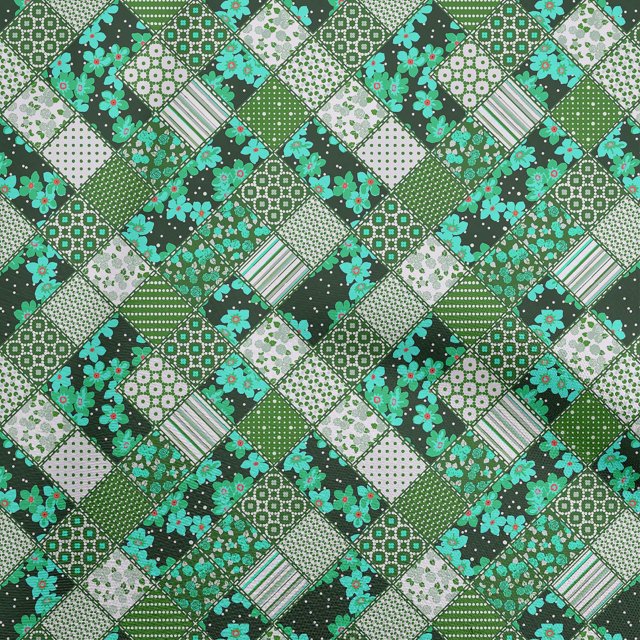 oneOone Velvet Dark Green Fabric Floral Craft Projects Decor Fabric Printed By The Yard 58 Inch Wide