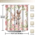 thumbnail image 4 of Easter Bunny Egg Shower Curtain, Waterproof Bathroom Wet Dry Separation Partition, Standard Size Washable Home Decor, 4 of 5