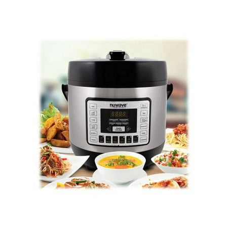 NuWave - Nutri-Pot 6qt Digital Pressure Cooker - Black/stainless