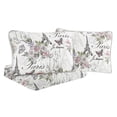 thumbnail image 6 of CEDAR COURT Paris Floral Pink 2-Piece All-Season Reversible Cotton Quilt Set - Twin, 6 of 7