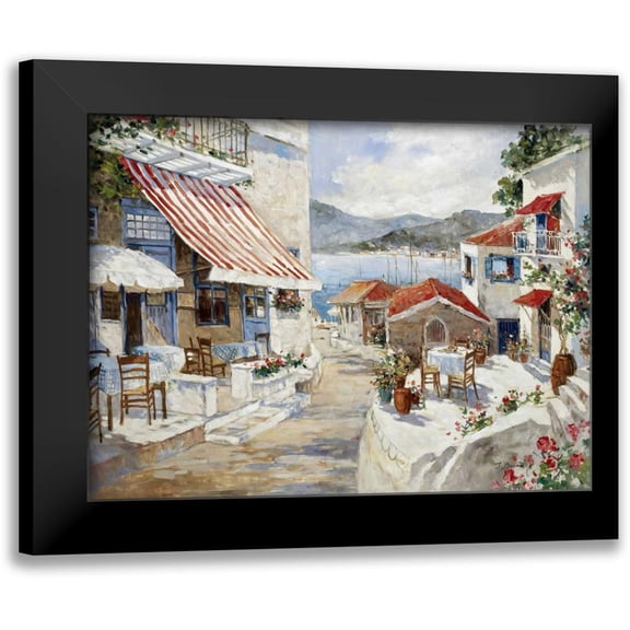 Bosman, Johan 14x11 Black Modern Framed Museum Art Print Titled - To the promenade