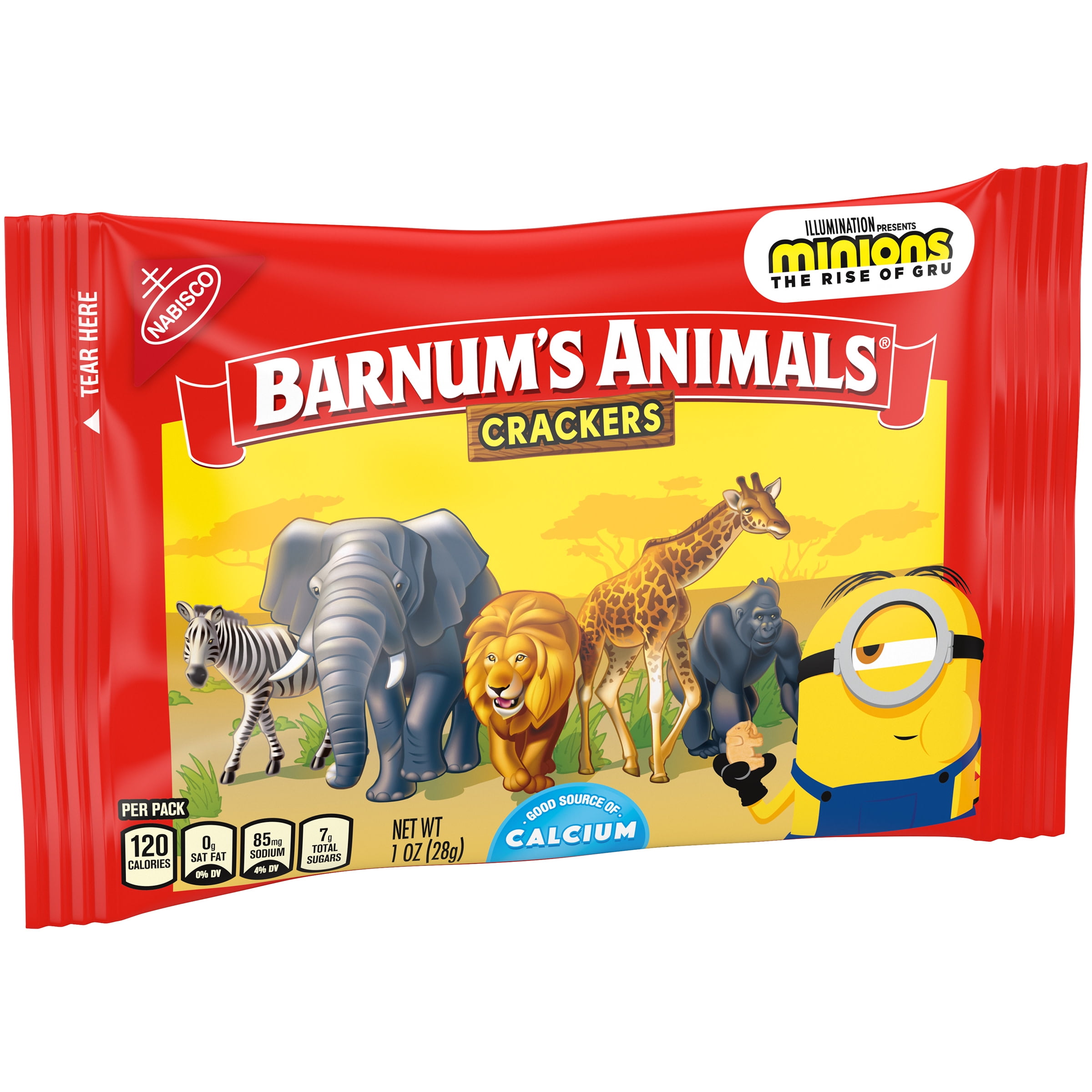 Barnum's Original Animal Crackers, 1 oz Snack Pack