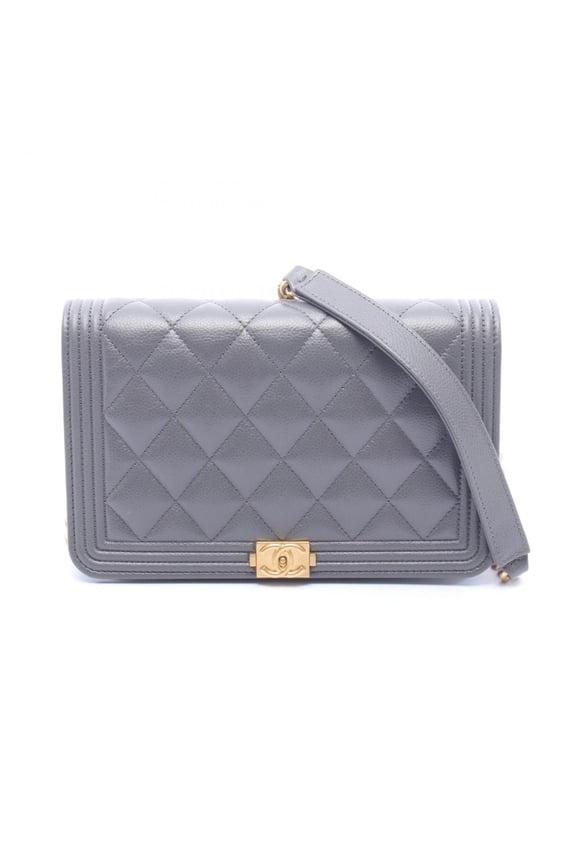 Pre-Owned Chanel Boy Matelass Shoulder Bag/Handbag, Caviar Leather (Grained Calfskin),...