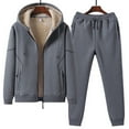 thumbnail image 4 of TIMIFIS Mens Fleece Tracksuits 2 Piece Sweatsuits Set Casual Trendy Winter Warm Sweatpants Suits Fall OutfitFall, 4 of 8