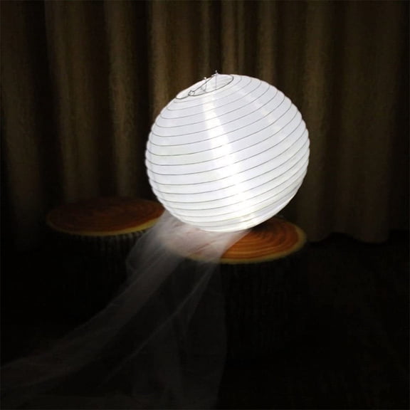JilgTeok 2 Packs Lightweight Hanging Round Paper Lantern Japanese Style Decorative Paper Lanterns for Birthday, Wedding Home Party Decoration
