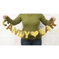 thumbnail image 2 of Inkdotpot Candy BarMetallic Gold Bunting Banner Baby Shower Wedding Bridal Shower Retirement Birthday Party Supplies DIY Wall Decor Garland, 2 of 5