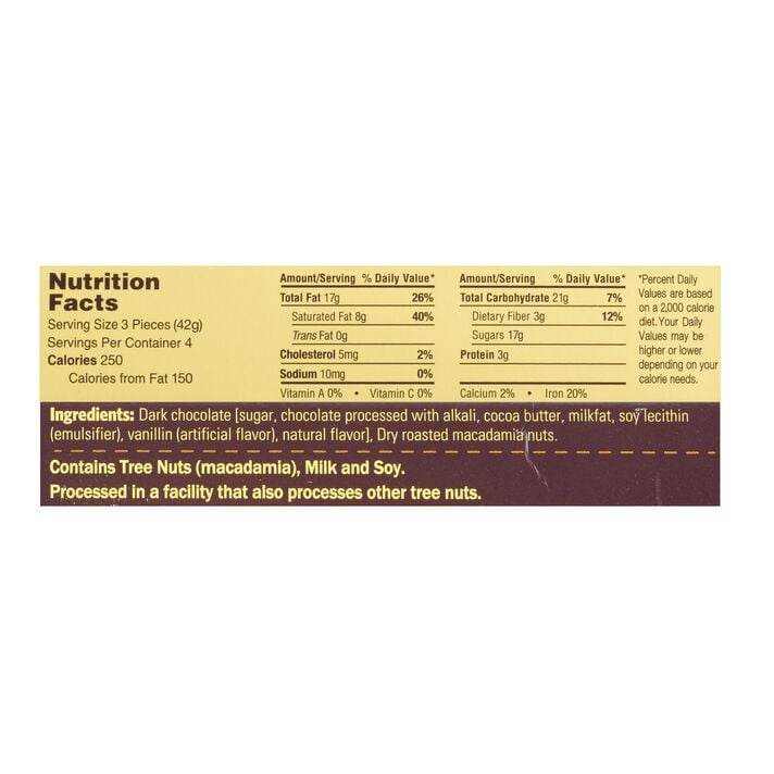 Hawaiian Host Dark Chocolate Alohamacs Box 6 oz. Pack of 2