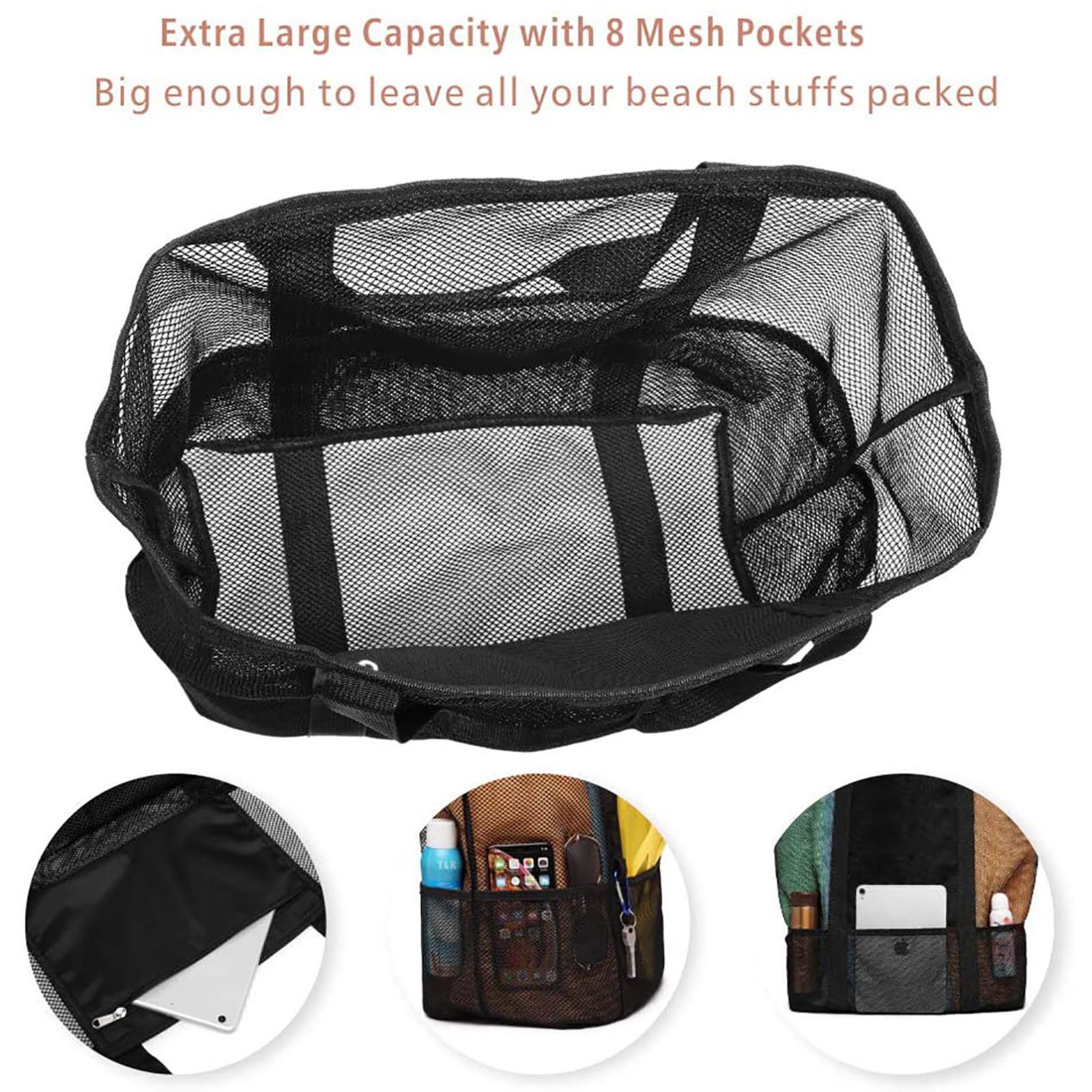 Petit Sac Fourre-tout En Maille – Léger, Spacieux, Pour Jouets, Sport, Plage, Voyage