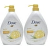 Dove Go Fresh Energize Body Wash, Grapefruit And Lemongrass Scent, 33.8 Ounce, 1 Liter (2 Pack)