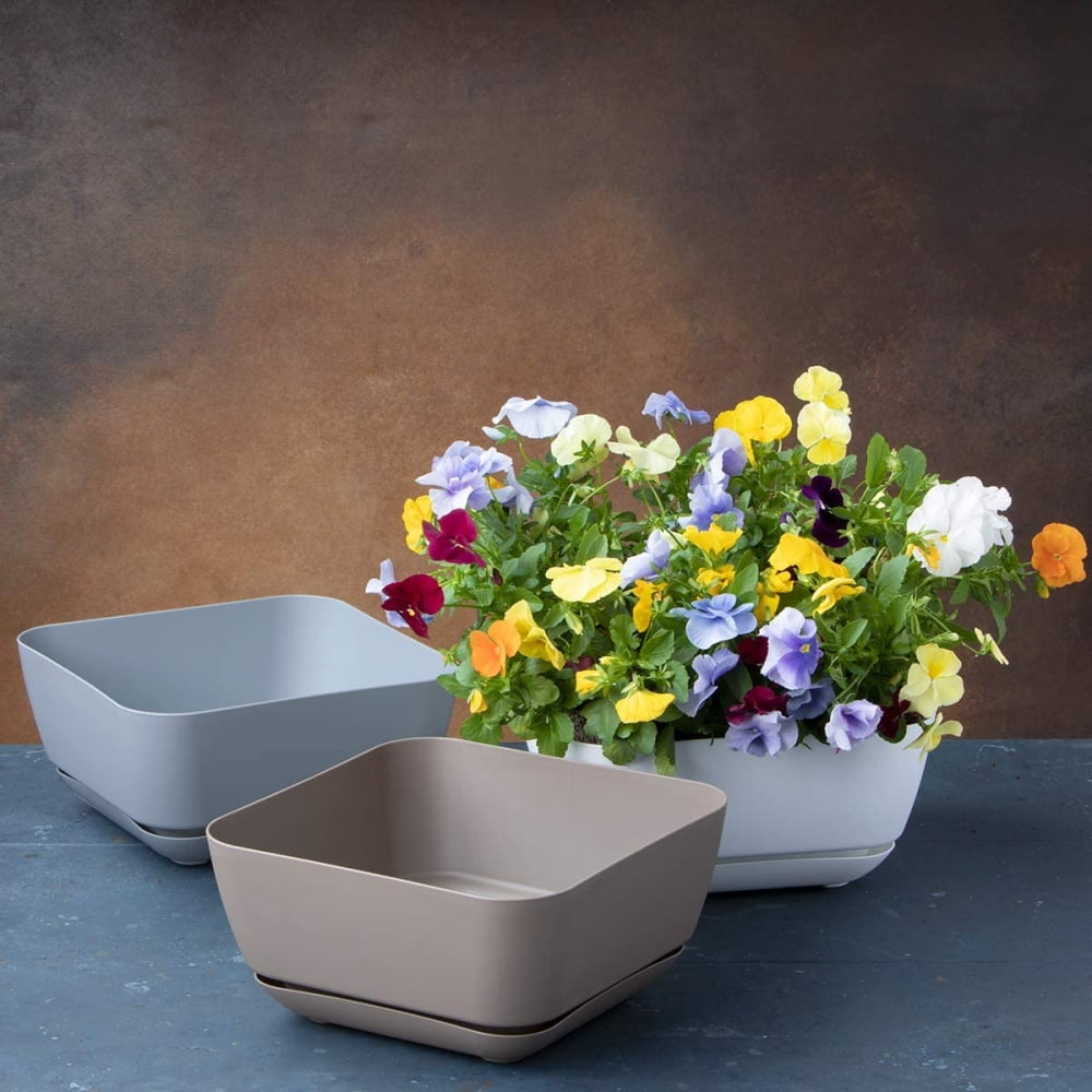 Root & Vessel Majestic Garden Planter, Taupe