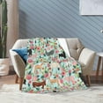 thumbnail image 6 of Yibo Deer Blanket Flannel Soft and Comfortable Anti-static Bed Sofa Blanket, 6 of 7