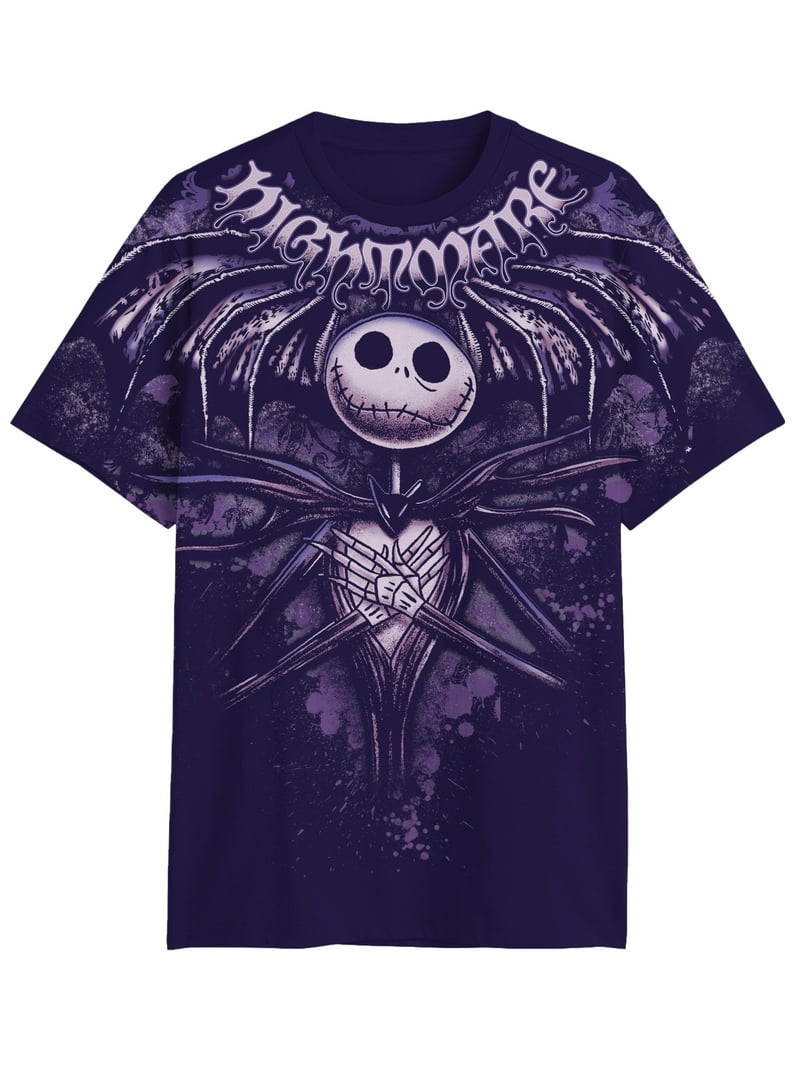 NIGHTMARE BEFORE CHRISTMAS tシャXL 両面プリント Nightmare Before Christmas, Men's Graphic Short Sleeve Tee