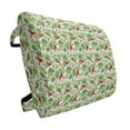 thumbnail image 1 of Rowan Lumbar Pillow, Green Leaves Wild Mountain Fruits Raceme Continuous Seasonal Pattern, Soft Back Cushion for Office Chairs with Adjustable Straps, 14" x 13", Apple Green Fern Green, by Ambesonne, 1 of 7