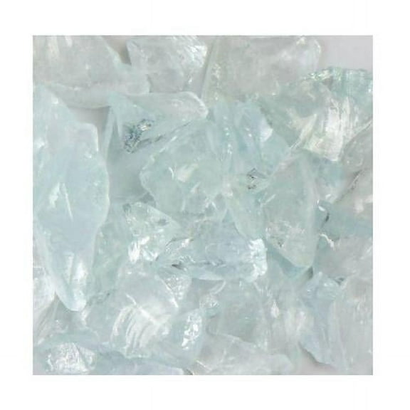 American Specialty Glass LCRTEALS-50 Recycled Chunky Glass, Crystal Teal - Small - 0.25-0.5 in. - 50 lbs