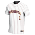 thumbnail image 2 of Unisex GameDay Greats #1 White Minnesota Golden Gophers Lightweight Softball Jersey, 2 of 4