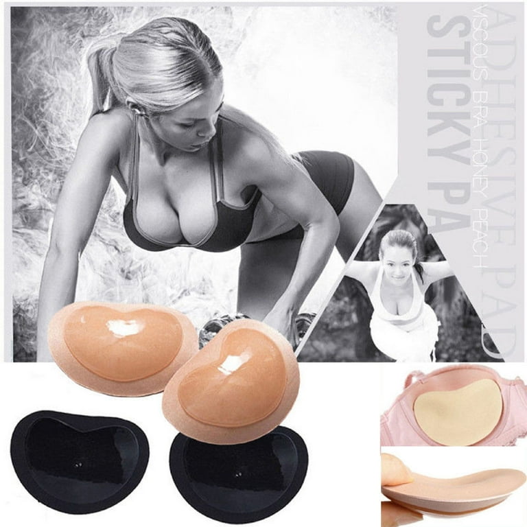 Cheap Women's Breast Push Up Pads Swimsuit Accessories Silicone Bra Pad  Nipple Cover Stickers Patch