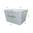 thumbnail image 7 of ReusePac Bin Basket with Handles, Polypropylene, Gray (4 Pack), 7 of 7