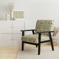 thumbnail image 2 of Designart "Simplicity In Yellow And Green Florals" Yellow Floral Upholstered Accent Chair - Cottage Arm Chair For Living Room, 2 of 7