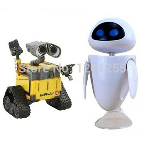 2pcs Set Wall E Robot Wall E Amp Eve Pvc Action Figure Model Toys Dolls 6cm Walmart Com Walmart Com