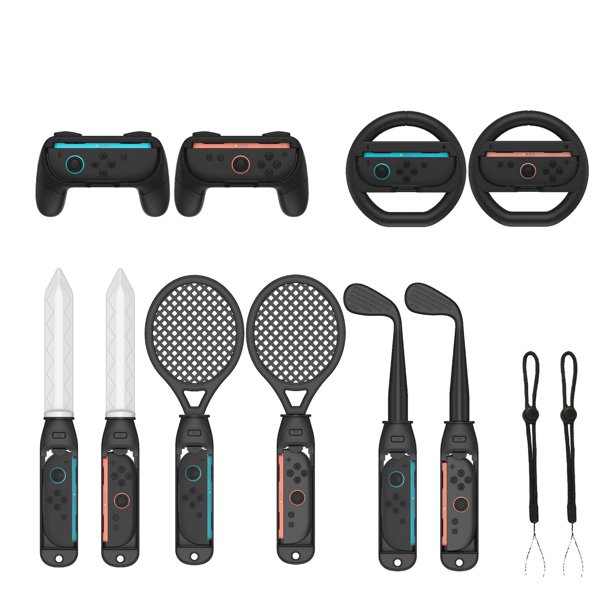Nintendo Kit de deportes Switch2joycon para dos personas, accesorios completos, mando inalámbrico, espada de entretenimiento, raqueta de golf y tenis