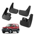 thumbnail image 3 of Car Mudflaps, Car Wheel Mudguards Front Rear Protective Sturdy PP Stylish Black  for Jimny 1998 To 2018, 3 of 7