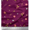 thumbnail image 1 of Soimoi Cotton Cambric Fabric Berries,Leaves & Floral Artistic Decor Fabric Printed Yard 56 Inch Wide, 1 of 1