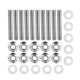 thumbnail image 2 of Espárragos de acero inoxidable, cabezal de acero inoxidable Kit de pernos de cabeza negros Kit de pernos de colector de escape Características de vanguardia, 2 of 9