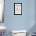 thumbnail image 5 of LifeSong Milestones Wood Framed Shadow Box Bathroom Decor (Caution Boys Bathroom), 5 of 12